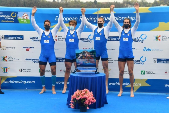 Canottaggio: Europei, le medaglie di Venier e Lodo (video)