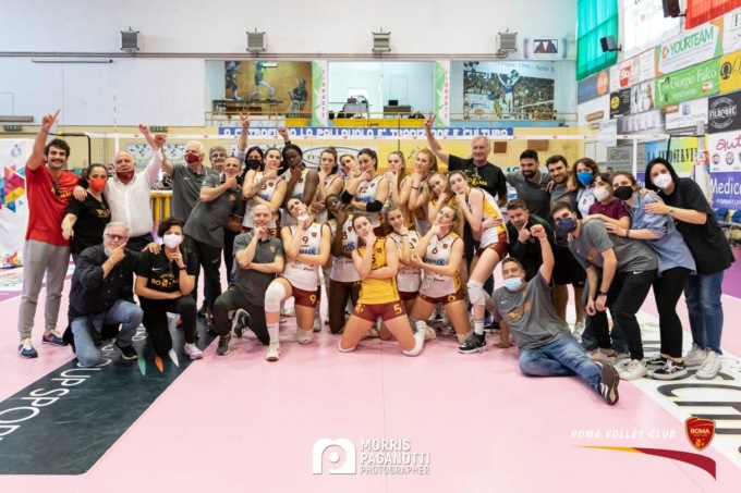 Pallavolo A2 femminile: domani la neo promossa Virtus Roma chiude la stagione
