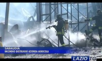 SABAUDIA: INCENDIO DISTRUGGE AZIENDA AGRICOLA