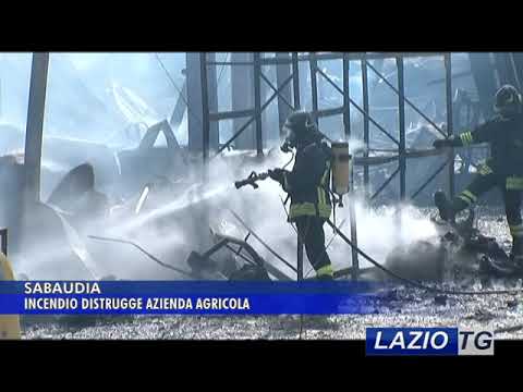 SABAUDIA: INCENDIO DISTRUGGE AZIENDA AGRICOLA