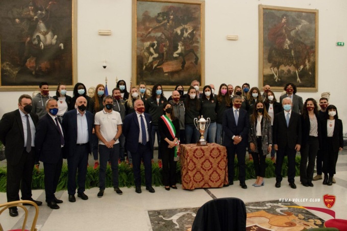 PALLAVOLO A1: ROMA VOLLEY CLUB RICEVUTA IN CAMPIDOGLIO