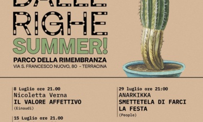 TERRACINA: "FUORI DALLE RIGHE SUMMER" AL PARCO DELLA RIMEMBRANZA