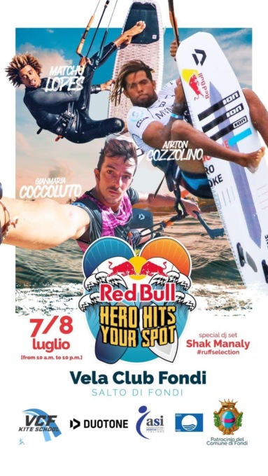 KITESURF: A FONDI IL RED BULL HERO HITS SPORT