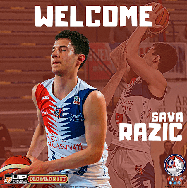 BASKET SERIE B: VIRTUS CASSINO, IL RITORNO DI SAVA RAZIC