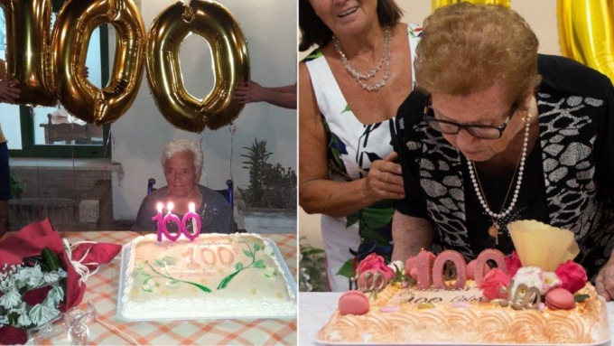 TERRACINA: 100 ANNI PER NONNA IDA E NONNA LORETA. GIORNATA STORICA (VIDEO)