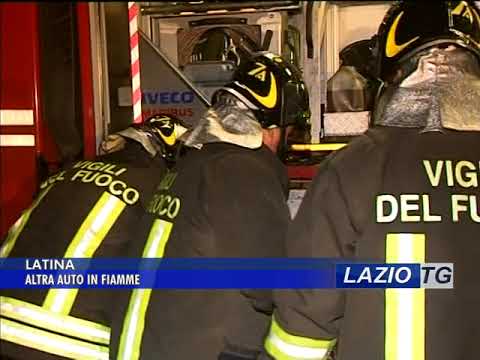 LATINA: ANCORA UN’AUTO IN FIAMME, INDAGINI IN CORSO (video)