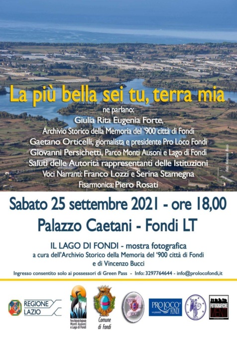 FONDI: UNA MOSTRA SUL LAGO