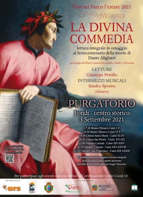 FONDI: ASSOCIAZIONE ARS, OMAGGIO A DANTE ALIGHIERI