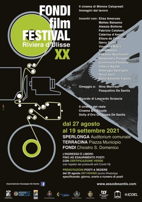 FONDI: DOMENICA LA PREMIAZIONE DEL FONDI FILM FESTIVAL