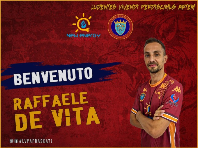 ECCELLENZA: LVPA FRASCATI, ARRIVA RAFFAELE DE VITA