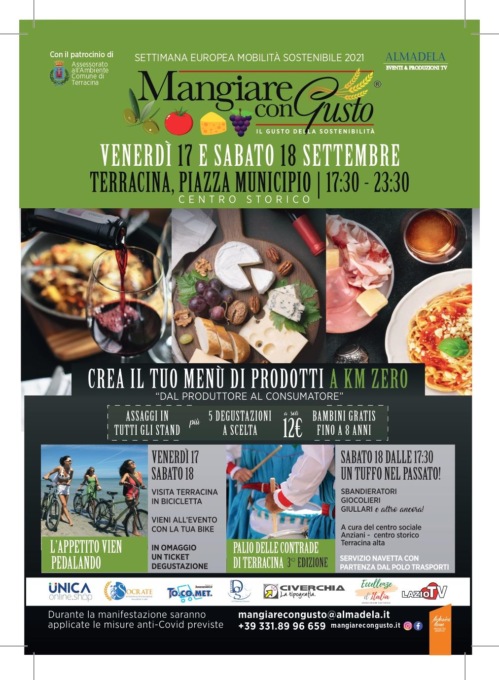 TERRACINA:OGGI E DOMANI “MANGIARE CON GUSTO”