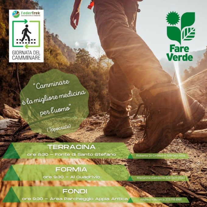 PROVINCIA LATINA: LA GIORNATA NAZIONALE DEL CAMMINARE (VIDEO)