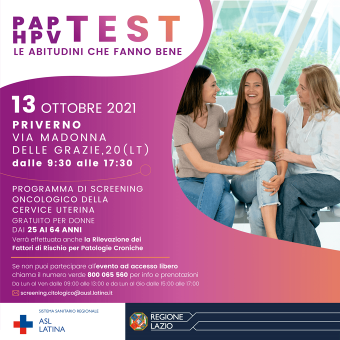 PRIVERNO: TOUR DI SCREENING ONCOLOGICO