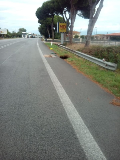 TERRACINA: INIZIATI I LAVORI SULLA PONTINA. TRAFFICO DIROTTATO SULLE MIGLIARE (VIDEO)