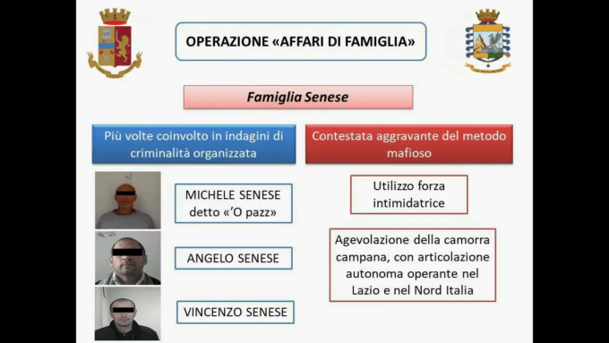 ROMA: 120 ANNI DI CARCERE PER IL CLAN SENESE