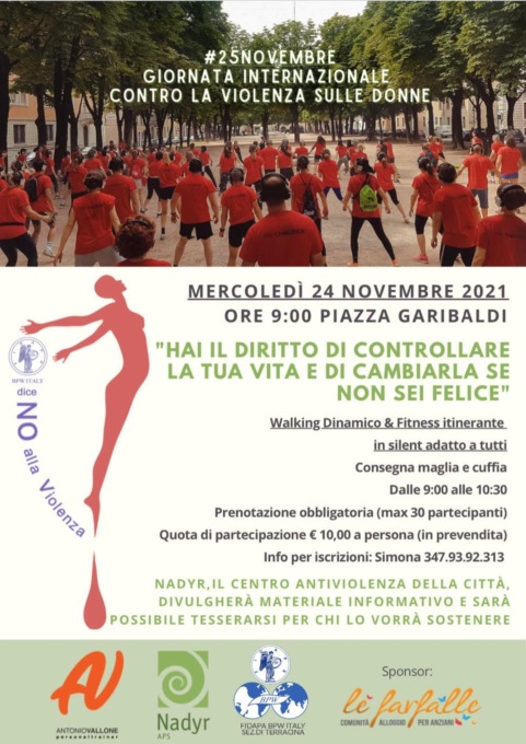 TERRACINA: “NO ALLA VIOLENZA SULLE DONNE” (VIDEO)