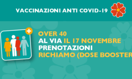 CORONAVIRUS: TERZA DOSE, DA DOMANI LE PRENOTAZIONI PER GLI OVER 40