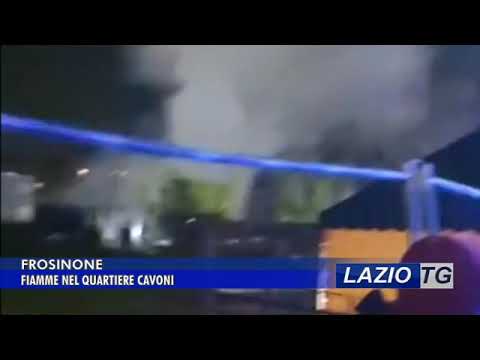 FROSINONE: FIAMME NEL QUARTIERE CAVONI
