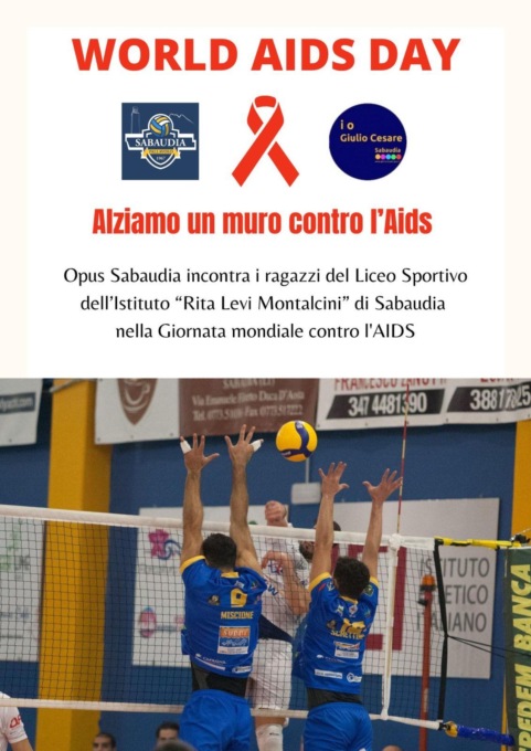 PALLAVOLO: SABAUDIA NELLE SCUOLE PER LA GIORNATA MONDIALE CONTRO L’AIDS