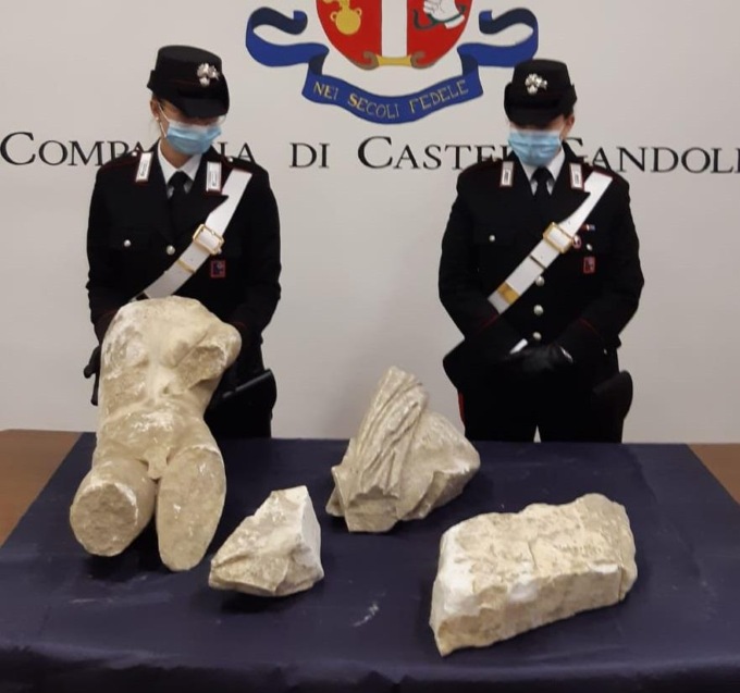 ROMA: RINVENUTI REPERTI SCULTORI DI RILEVANTI INTERESSE ARCHEOLOGICO