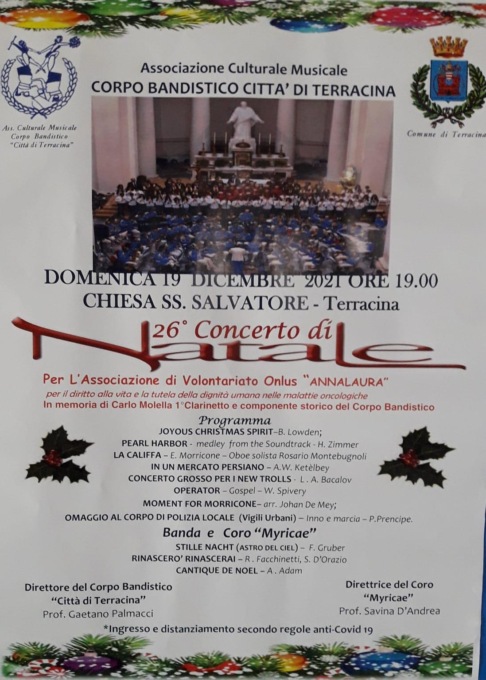 TERRACINA: DOMENICA IL CONCERTO DI NATALE (VIDEO)