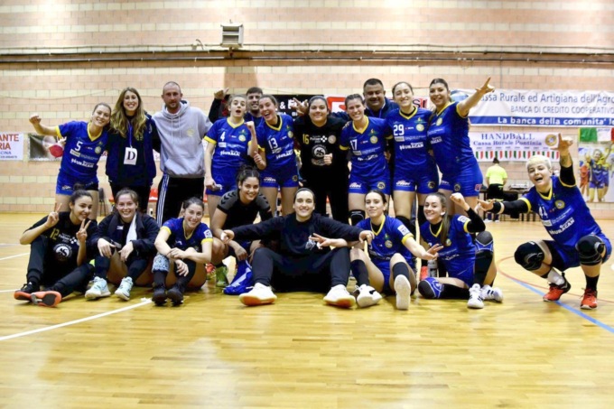 PALLAMANO FEMMINILE: A1, PONTINIA-MALO 34-22 (VIDEO)