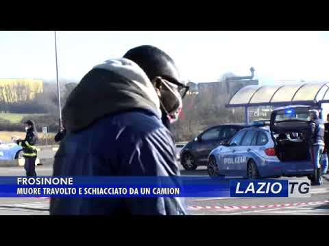 FROSINONE: OPERAIO MUORE SCHIACCIATO DA UN CAMION (video)