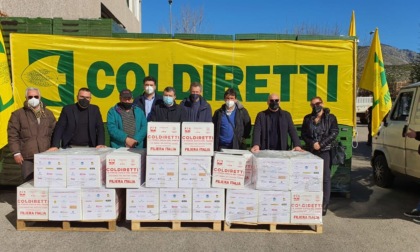 FONDI: DONAZIONE DELLA COLDIRETTI AI PIU' BISOGNOSI