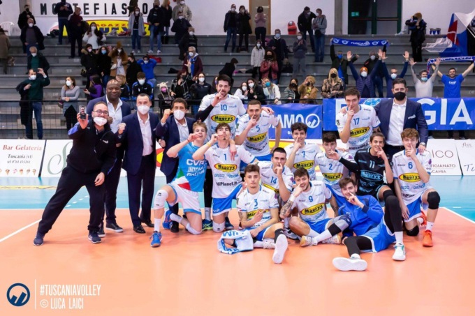 PALLAVOLO A3: COPPA ITALIA, TUSCANIA BATTE PALMI E VA IN SEMIFINALE