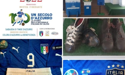 SABAUDIA: INAUGURATA LA MOSTRA "UN SECOLO D'AZZURRO", I CIMELI DELLA NAZIONALE ITALIANA (VIDEO)