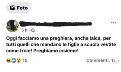ROMA: FRASI SESSISTE A SCUOLA, È POLEMICA