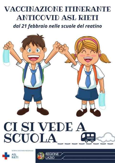 RIETI: “CI SI VEDE A SCUOLA!”, IL CAMPER DELLA ASL DAVANTI AI PLESSI PER LA VACCINAZIONE