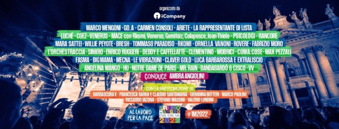 ROMA: DOPO DUE ANNI TORNA IL CONCERTONE DEL PRIMO MAGGIO