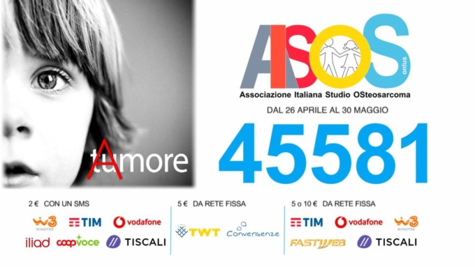 ROMA: AISOS, LA RACCOLTA FONDI CONTRO L’OSTEOSARCOMA