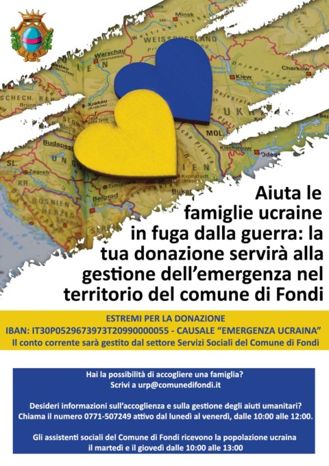 FONDI: AIUTI PER IL POPOLO UCRAINO. INAUGURATO BANCO ALIMENTARE