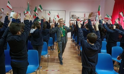 PONTINIA: L'OLIMPIONICA VALENTINA RODINI VISITA LE SCUOLE