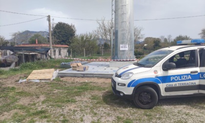 TERRACINA: SEQUESTRATA ANTENNA DI TELEFONIA