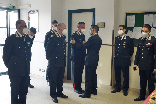 TERRACINA:CARABINIERI, LA VISITA DEL COMANDANTE PROVINCIALE D’ALOIA