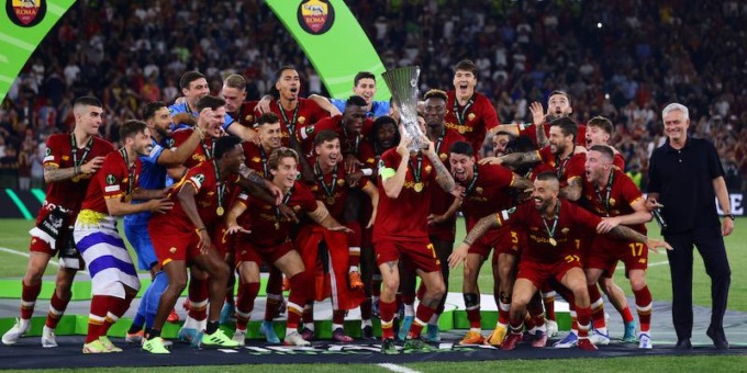 ROMA: CONFERENCE LEAGUE, LA FESTA PER LA VITTORIA