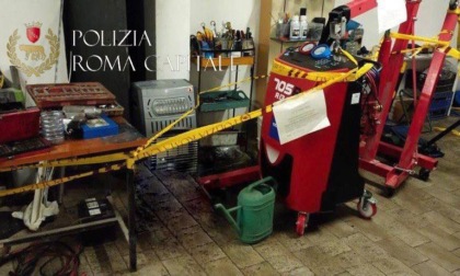 ROMA: AUTOLAVAGGIO TRASFORMATO IN OFFICINA MECCANICA, MULTA E DENUNCIA