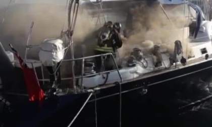 CIVITAVECCHIA: INCENDIO SU BARCA A VELA, NESSUN FERITO