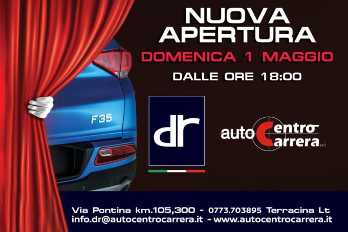 TERRACINA, NUOVA SEDE PER AUTOCENTRO CARRERA