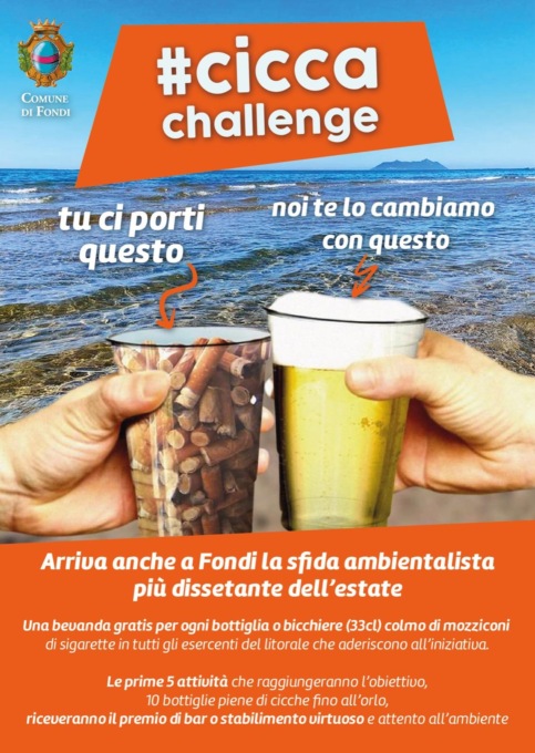 FONDI: SPIAGGIA LIBERA DAI MOZZICONI DI SIGARETTE, L’INIZIATIVA