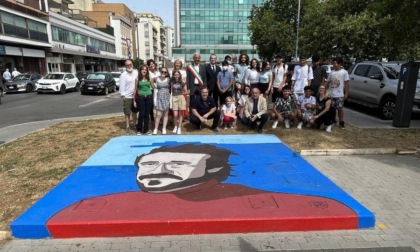 LATINA: UNA PANCHINA E UN MURALE PER PEPPINO IMPASTATO