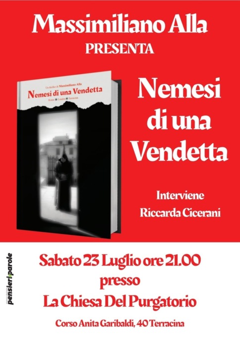 TERRACINA: IL LIBRO DI MASSIMILIANO ALLA