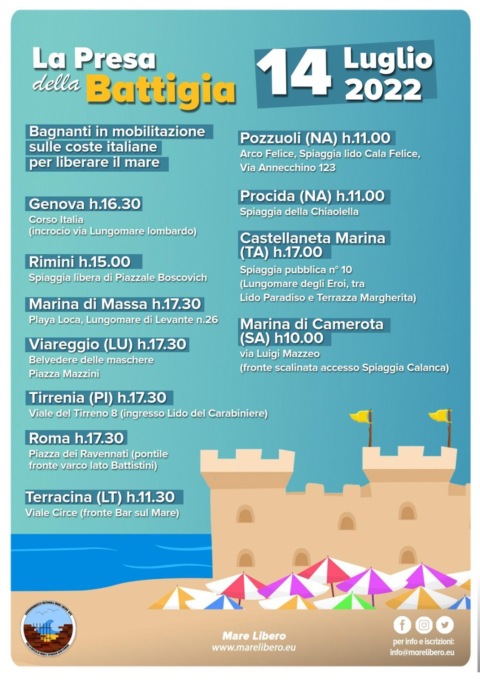 TERRACINA: LEGAMBIENTE ORGANIZZA LA MANIFESTAZIONE “LAPRESA DELLA BATTIGIA”