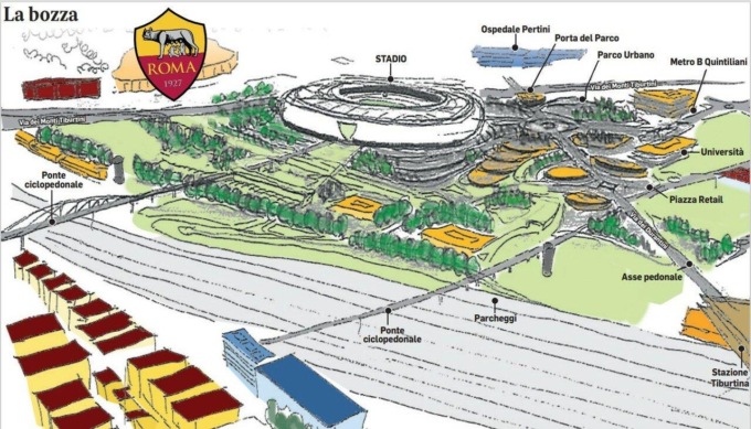 ROMA: LO STADIO DELLA ROMA A PIETRALATA