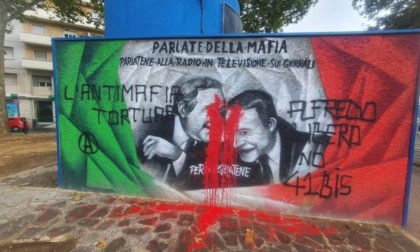 ROMA: VANDALIZZATO IL MURALE FALCONE E BORSELLINO