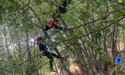 RIETI: PARAPENDISTA SALVATO DAI VIGILI DEL FUOCO