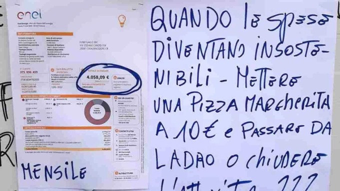CARO ENERGIA: ALBERGHI E RISTORANTI, LA GRANDE CRISI